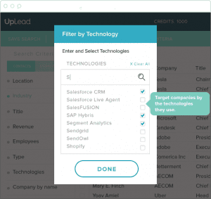 How UpLead Provides Techographic Data | UpLead