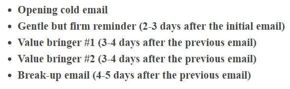 Cold Email Sequence