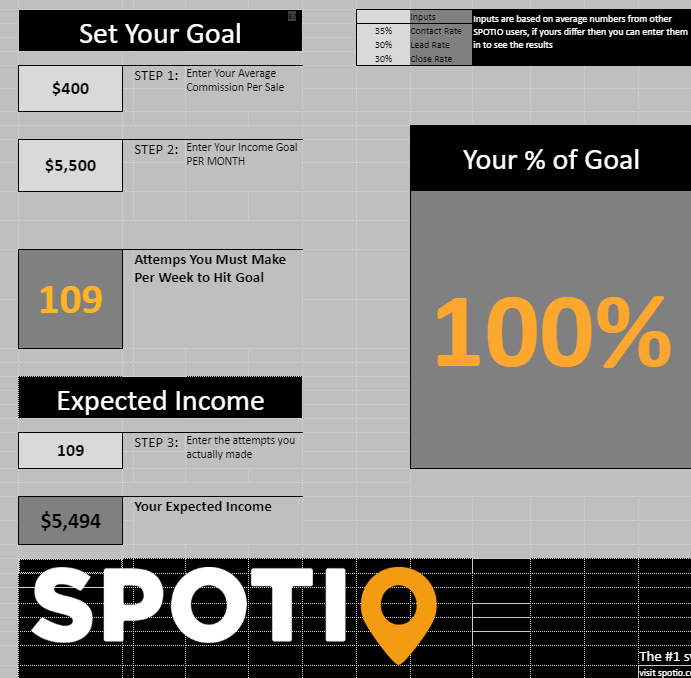 income tracking template