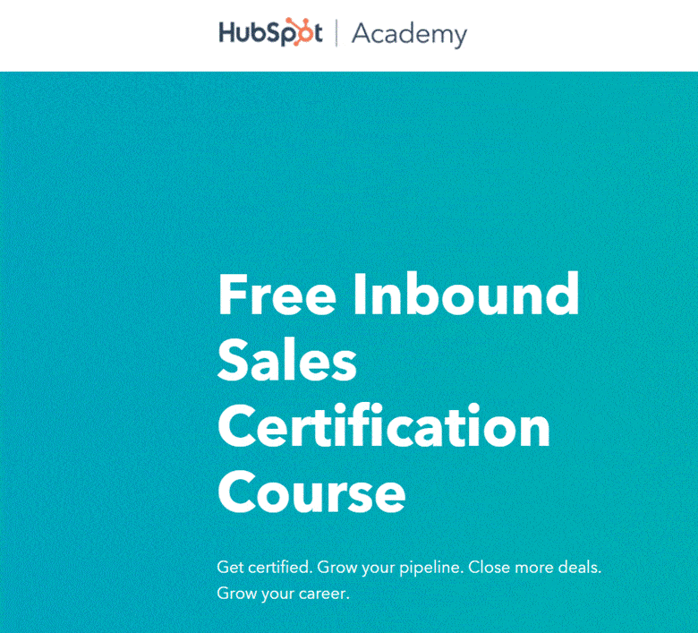 Hubspots Inbound Sales Certification Sales