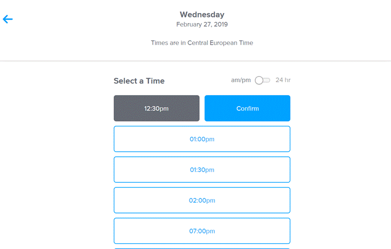 Calendly SCreenshot