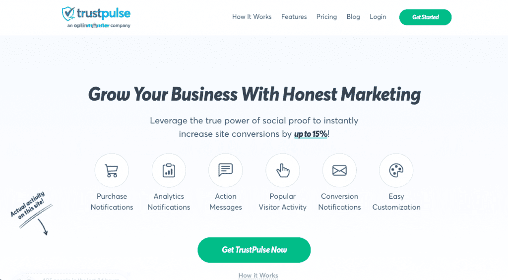 TrustPulse is a great lead generation tool for social proofs