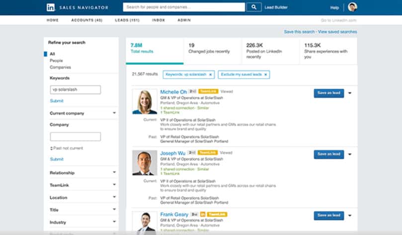 LinkedIn Sales Navigator