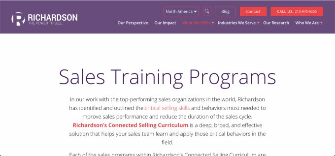 Richardson: Sales Training Programs