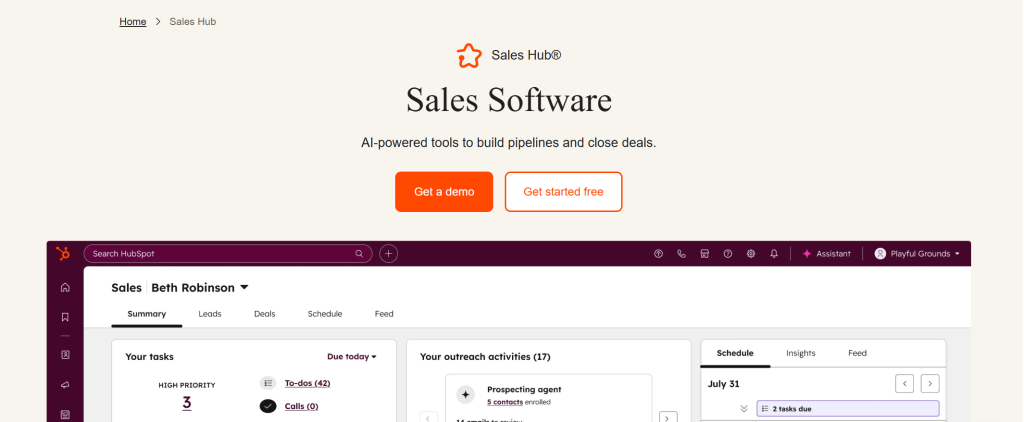 HubSpot Sales Hub