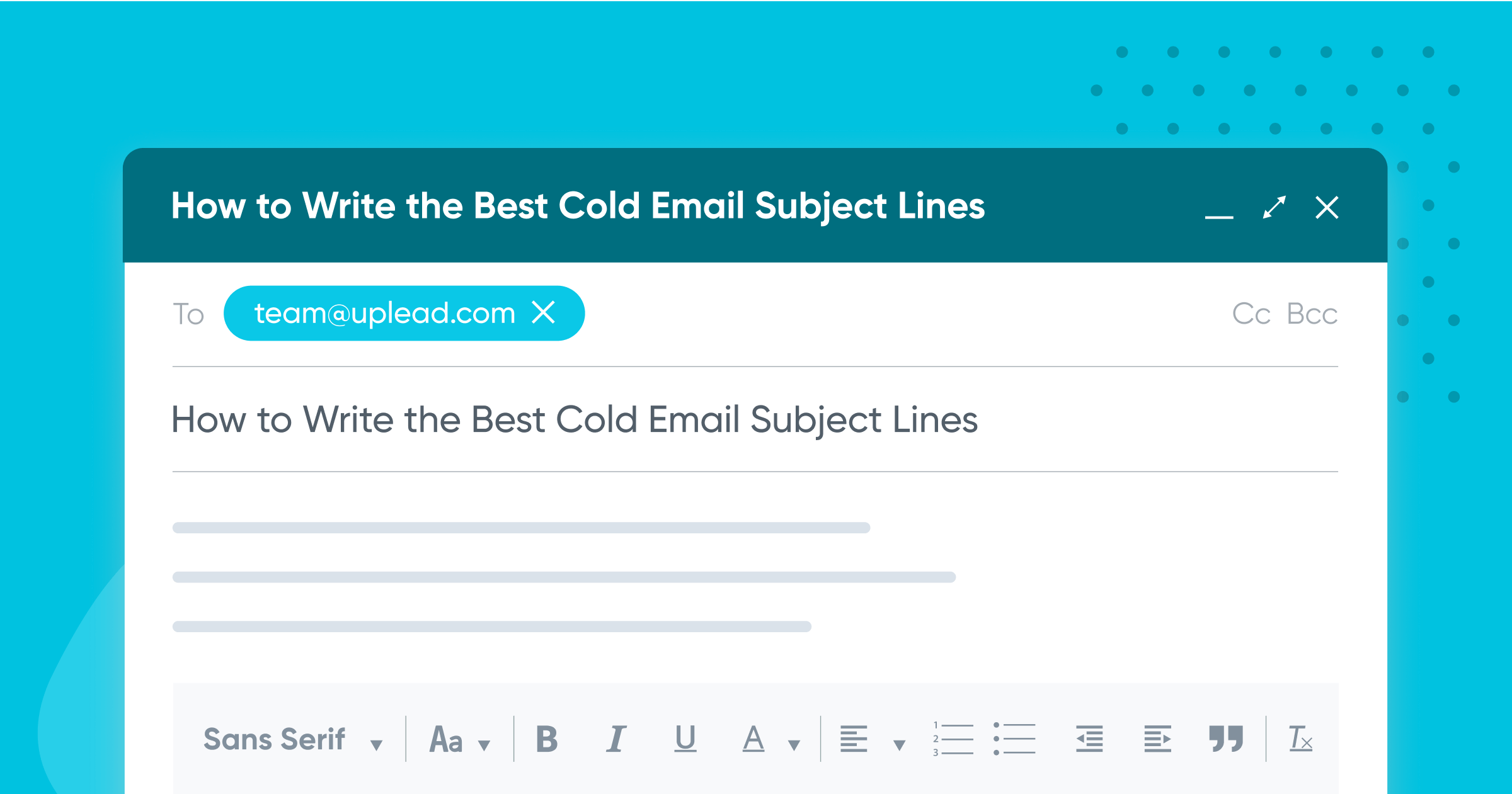 Cold email subject lines can make or break your sales outreach game. 