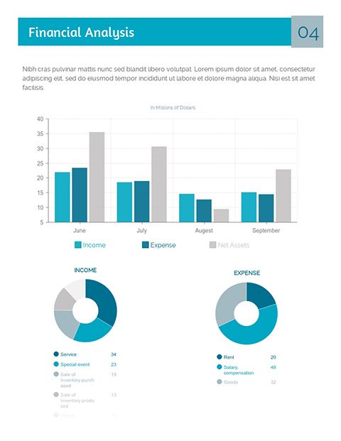 Looking for a monthly report to show at your monthly meetings? Uplead found this professional-looking template by visme.co.
