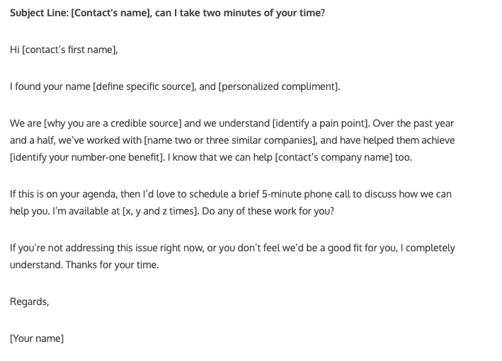 basic-introduction-template Here's a basic introduction template that makes the introduction relevant to the person you're writing to.