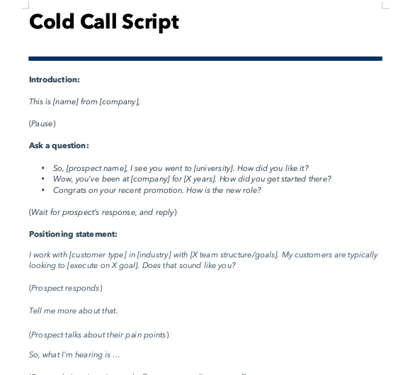 20 Cold Calling Scripts To Change Your Sales Game Uplead 2023