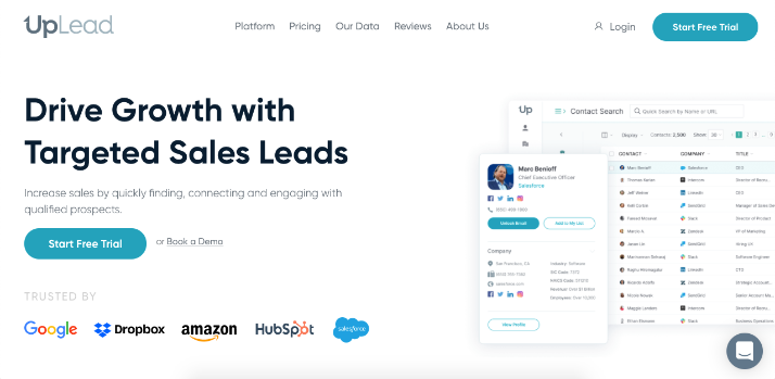 uplead-email-lookup UpLead is an online B2B sales intelligence platform where you can easily find someone's emails.