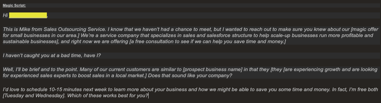 making_your_solution_sound_unique Make your solution stand out with this cold call script.