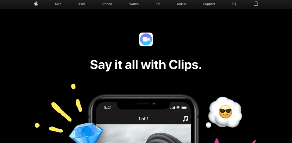 Apple Clips allows you to create, edit, and share short videos with graphics, text, and even special effects