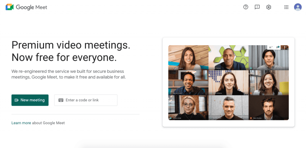 Google Meet works flawlessly on all devices, improving the experience of the standard Google Hangouts by fully focusing on business needs