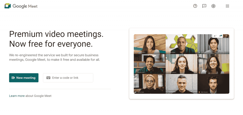 Google Meet is a video communication app that allows businesses to host video meetings and conference calls. 