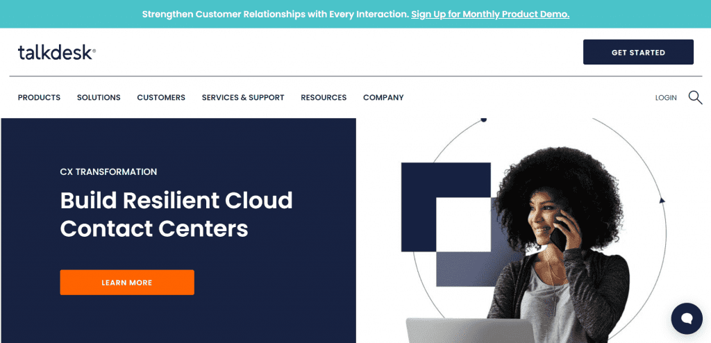 Talkdesk is a cloud-based call center app that helps improve customer satisfaction while keeping expenses low.