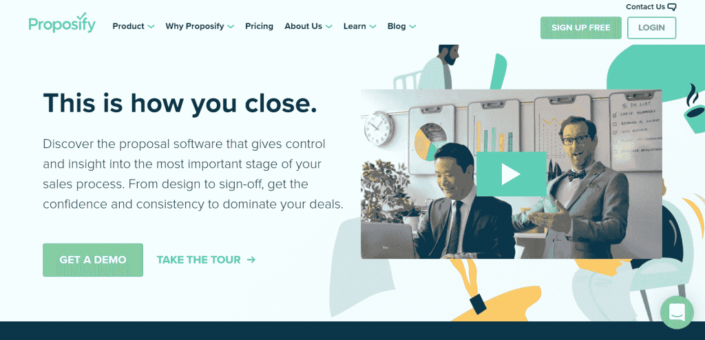 Proposify is an online proposal software that creates and sends converting contracts, agreements, and proposals.