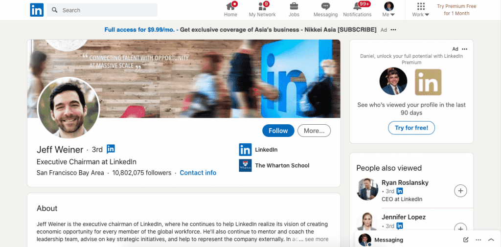 LinkedIn is a great place to find all kinds of professional information including email addresses.