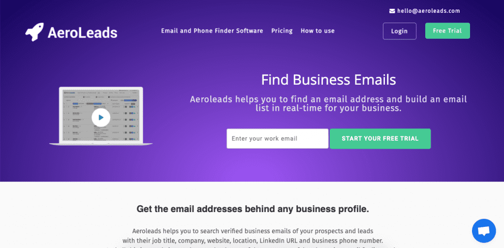 AeroLeads is a Google Chrome plugin that works as a great lookup tool to find all contact information on your leads, not just their email addresses.
