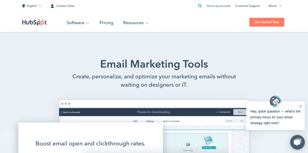 HubSpot has recently launched a free email marketing tool that’s just as good as the rest of their suite.