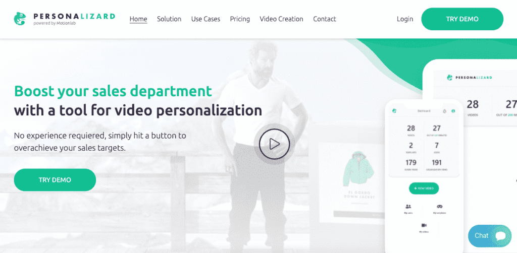 Personalizard is a data-driven option for marketing and sales teams that require a hands-on approach to video development.