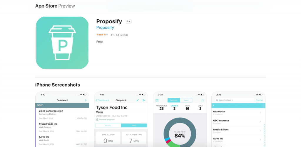 Proposify, as its name implies, is fully focused on proposal development.