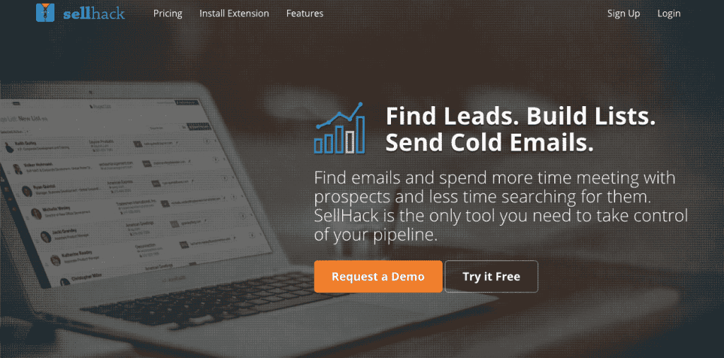 SellHack is a simple and fast Chrome extension for sales teams that allows you to locate email addresses and build lead lists.
