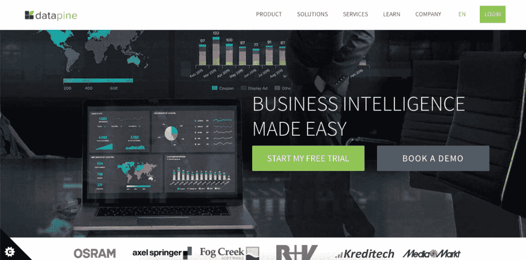 Datapine is a powerful, multinational data analytics tool that makes it easy to keep track of all of your data and transform it into action.
