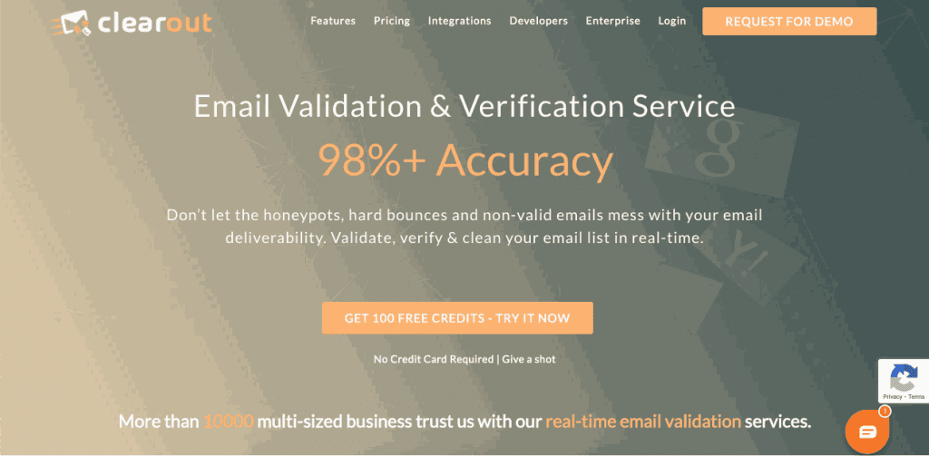 Clearout goes through all steps needed for full email verification in its platform, which can handle up to one million emails at a time for bulk verification.
