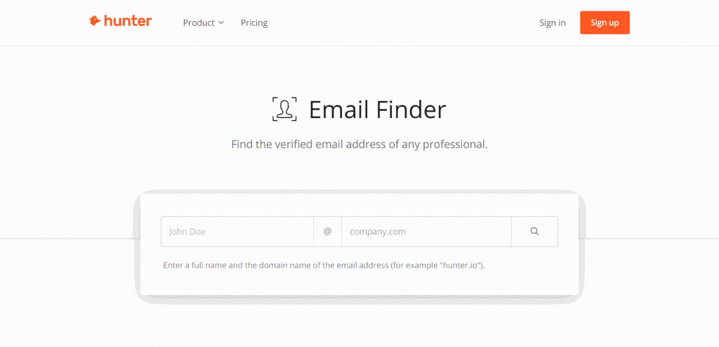 The Hunter Email Finder Tool allows you to identify the email address of individuals on various platforms, such as LinkedIn.