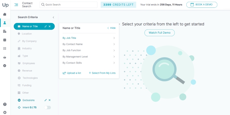 UpLead email finder