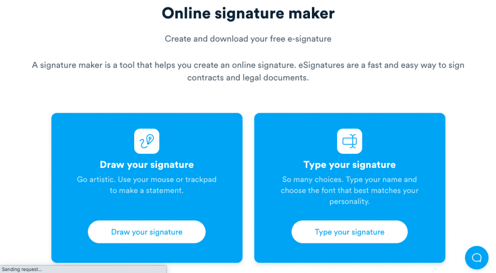 Signaturely, an eSigning platform, has a useful Online Signature Maker for everyone to use for free, no registration required.