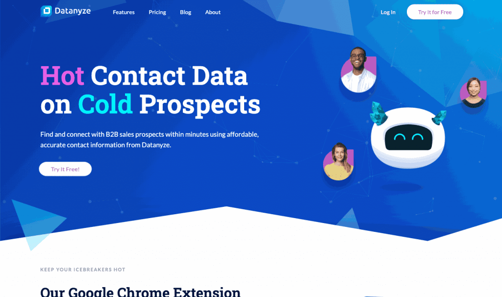 Prospect.io's email finder allows users to find company emails online