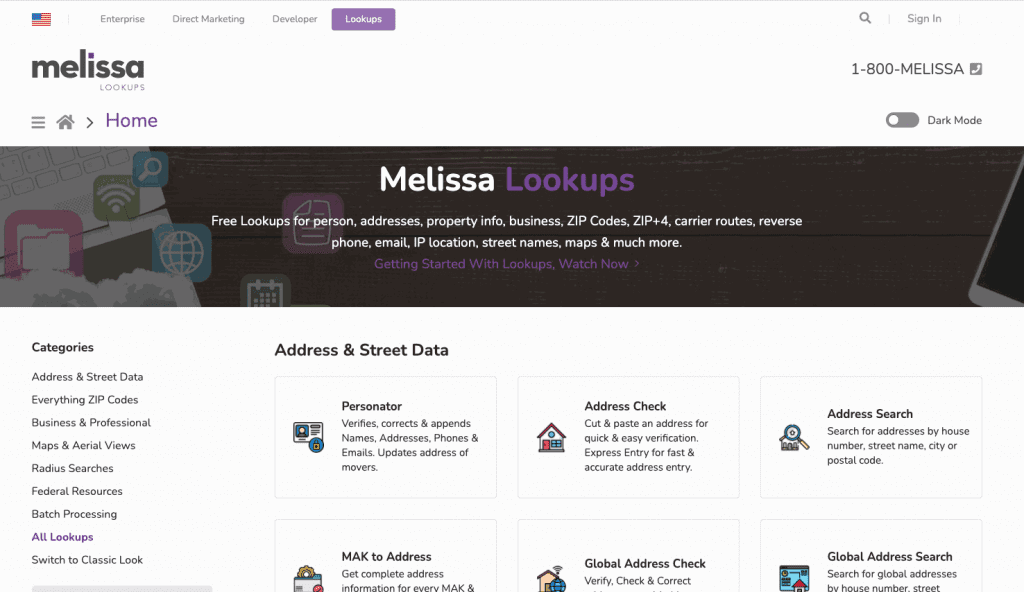 Melissa helps companies to harness Big Data, legacy data, and people data (names, addresses, phone numbers, and emails)