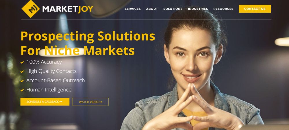 MarketJoy is a B2B sales development and marketing company that helps clients build stronger sales pipelines and fill them up with qualified leads. 