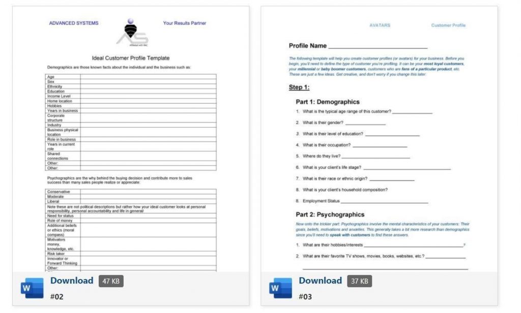 Ideal Client Profile Template