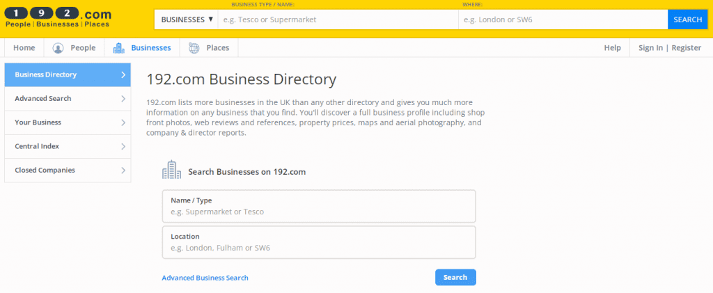 192 Business Directory