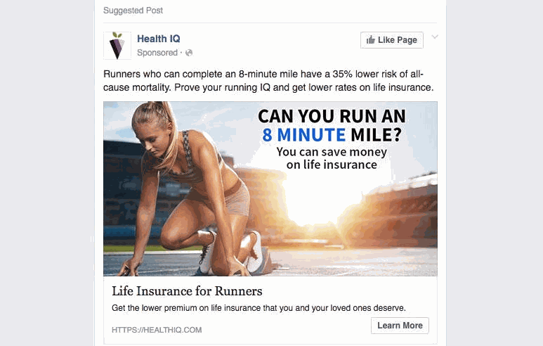 Example of Facebook Ad