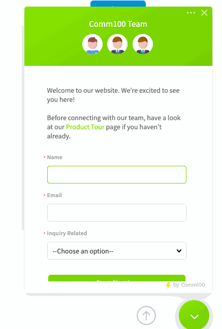 Live chat options are another tactic you can use to gather interested prospects.