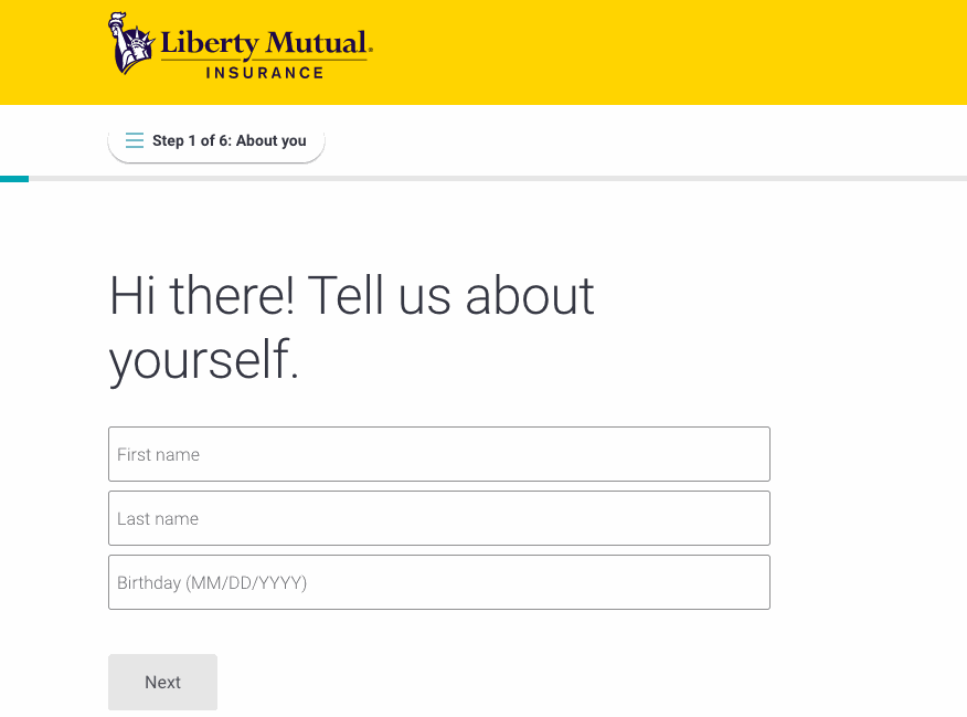 Liberty Insurance Questionnaire