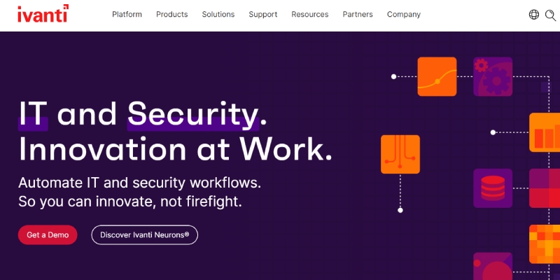 Ivanti website