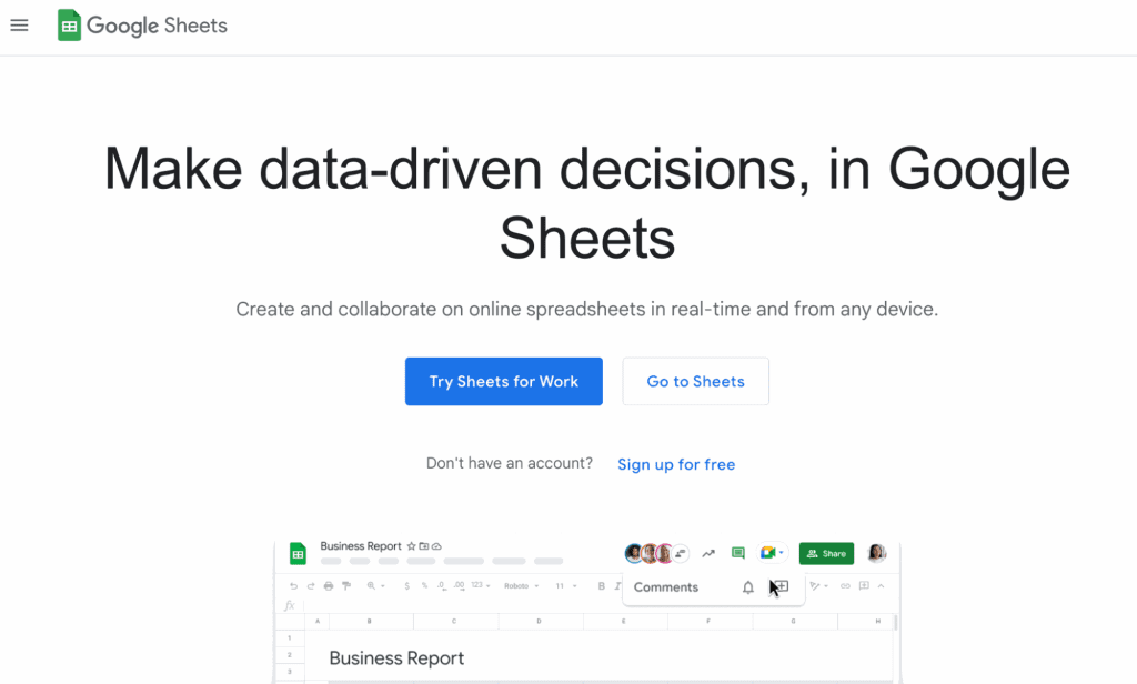 Google Sheets