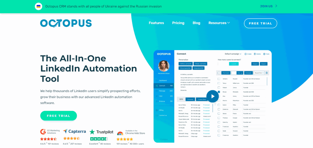 Octopus LinkedIn Automation