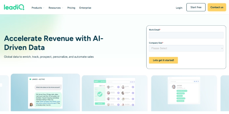ZoomInfo Alternatives: LeadIQ