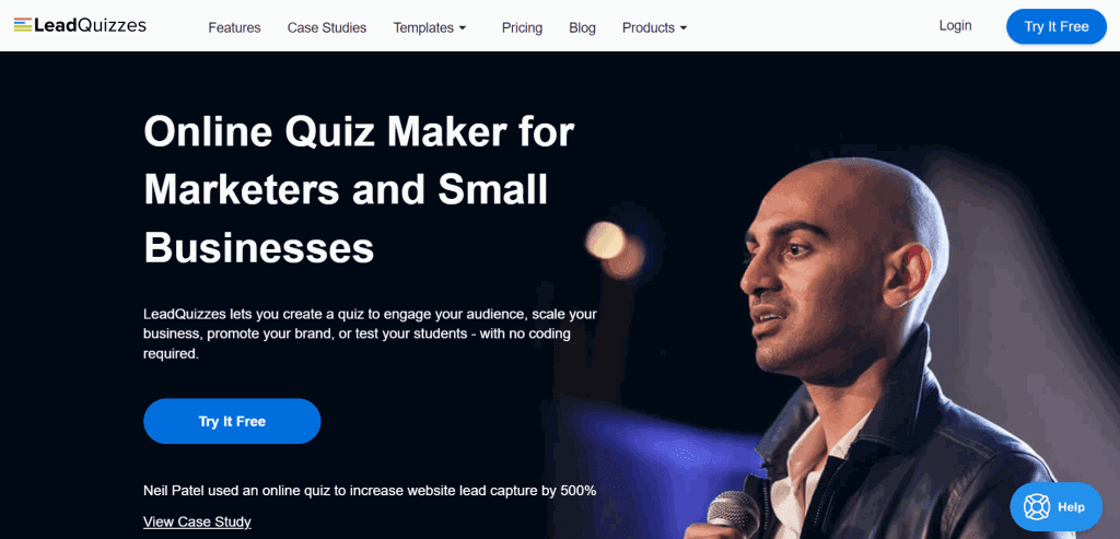 LeadQuizzes is an online quiz maker for small businesses, which makes it a useful list building tool.