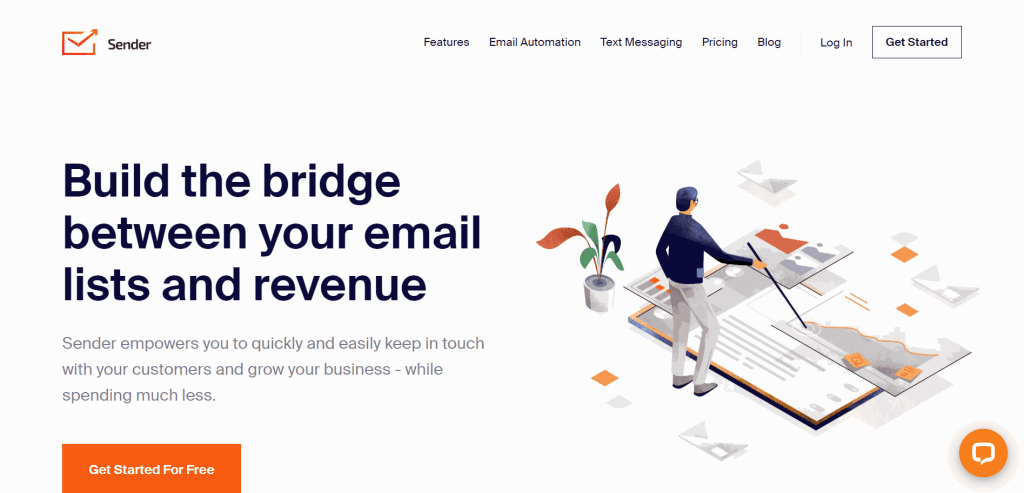 Sender is an email marketing platform that has some list building capabilities.