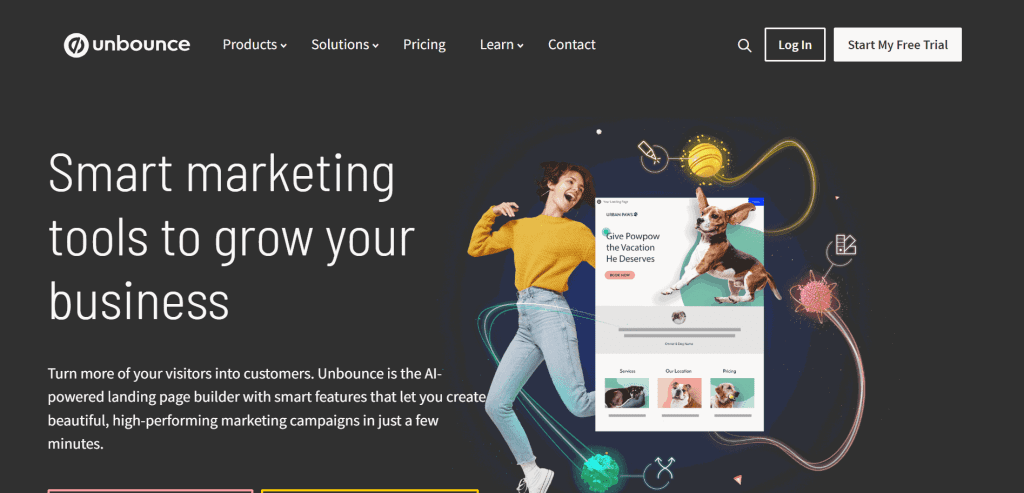 Unbounce is a user-friendly landing page builder giving you the power to convert visitors into subscribers, leads, and sales.