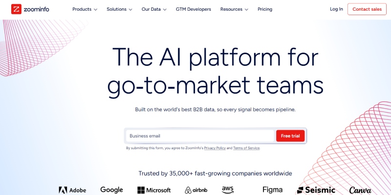 ZoomInfo website