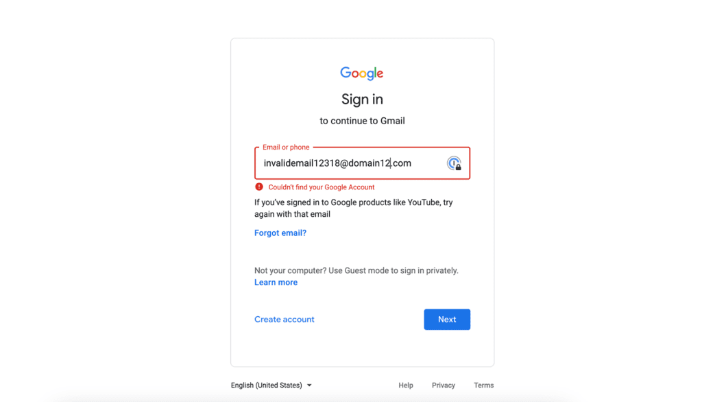 Verify on Gmail