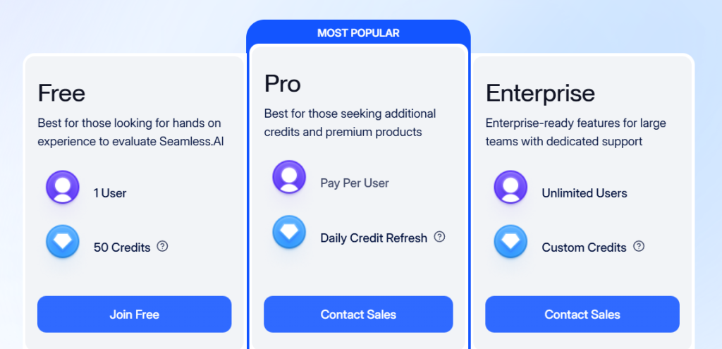 Seamless AI Pricing & Plans