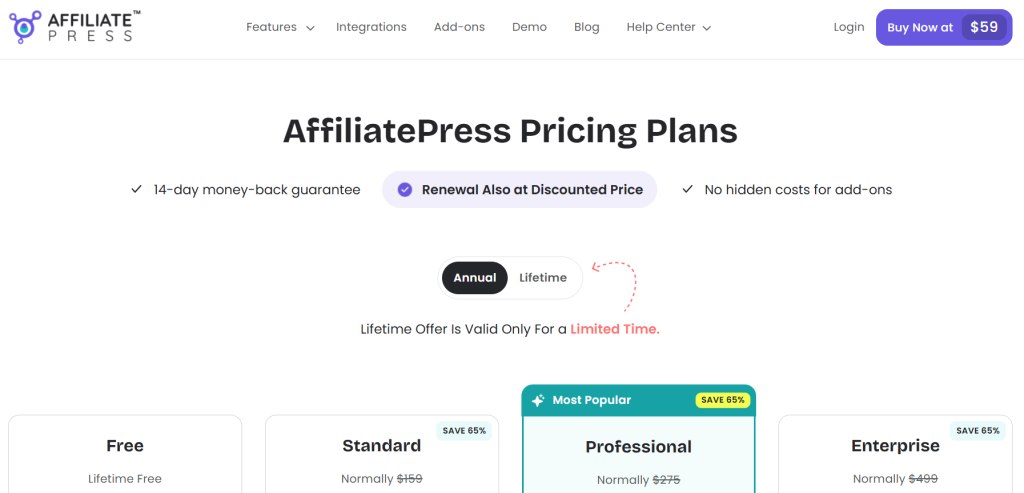 Affiliate Press screenshot